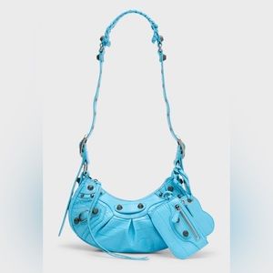 Balenciaga le cagole xs crocodile embossed